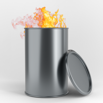 Feuertonne Rohling ohne Motiv